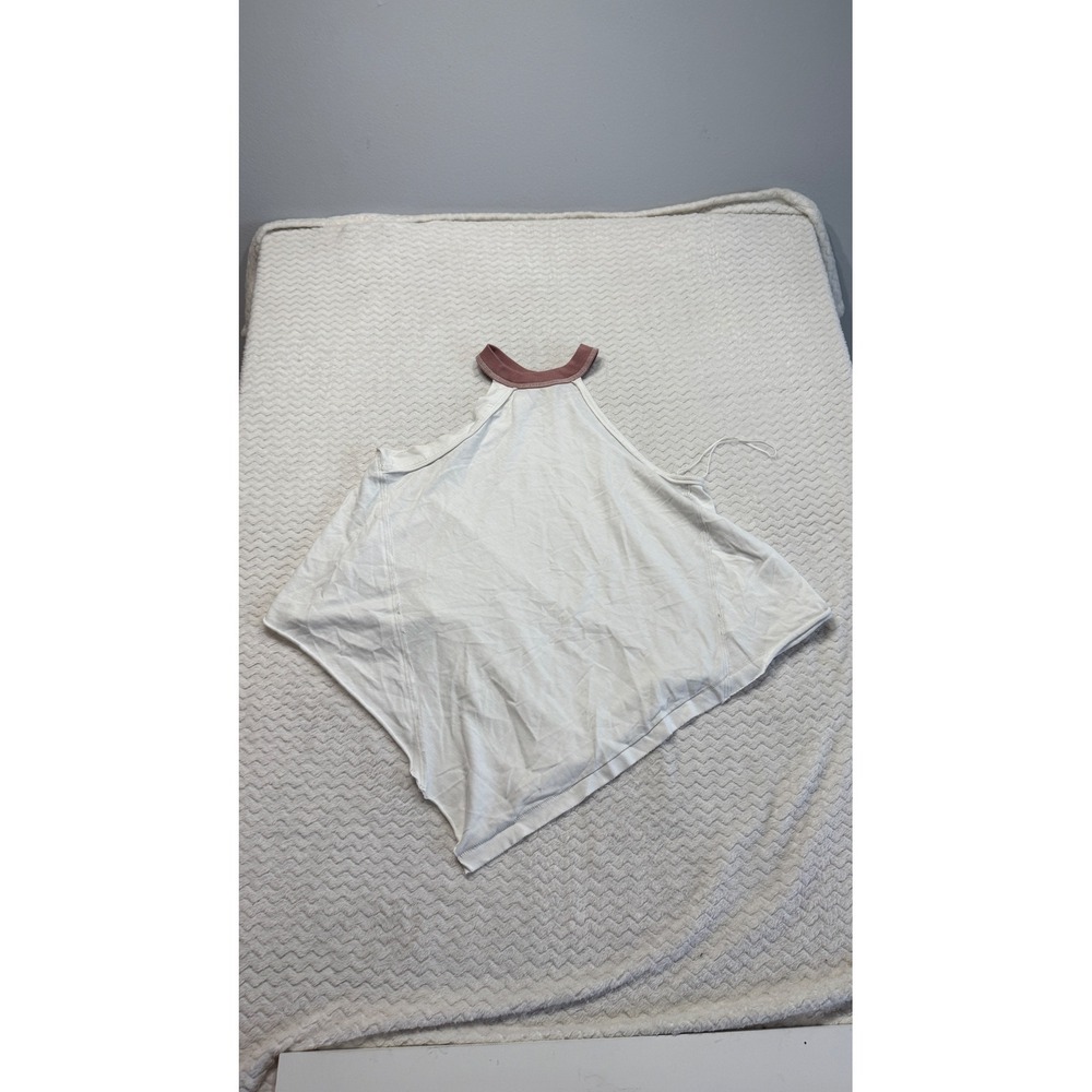 We The Free Free People White Handkerchief Hem Halter Tank Top Small